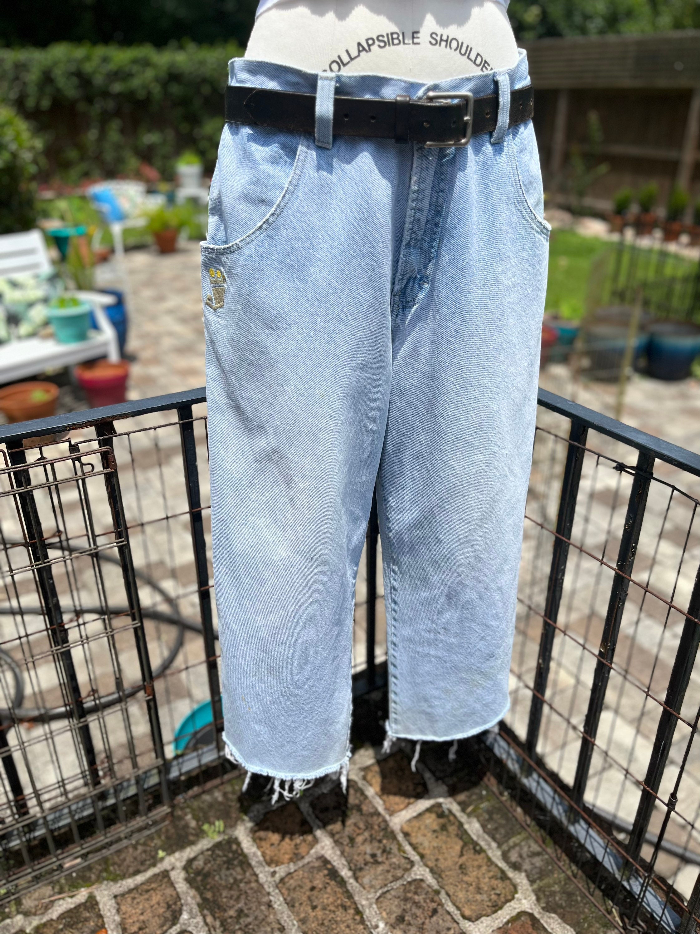 VINTAGE JNCO JEANS/Y2K Rave Pants/wide Leg Raver Pants/light - Etsy