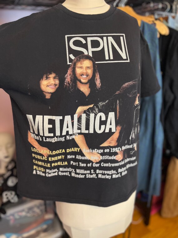 Vintage 90s Spin Magazine Metallica Tee - Lollapalooza
