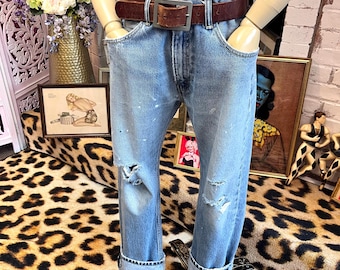 W36'' Levi 505 Ripped Jeans