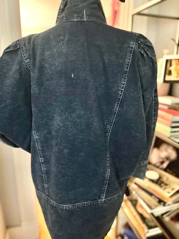80S SEQUIN DENIM jacket, 80s embroidered denim, a… - image 9