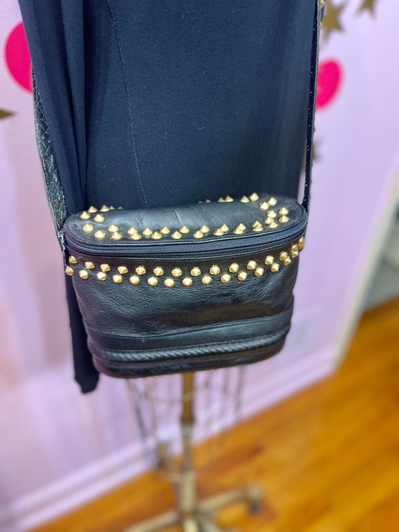 Studded Vintage Crossbody , Black Leather 80s Bag, Gold Studded 80s Bag, Studded Crossbody Bag, Fab208nyc, 80s Vintage Crossbody Bag Studs - Etsy Studded Vintage Crossbody , Black Leather 80s Bag, Gold Studded 80s Bag, Studded Crossbody Bag, Fab208nyc, 80s Vintage Crossbody Bag Studs - Etsy