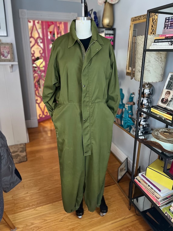 VINTAGE MILITARY COVERALLS/tank driver coverall/vi