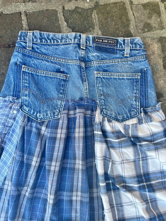 Flannel skirt 90s cheap