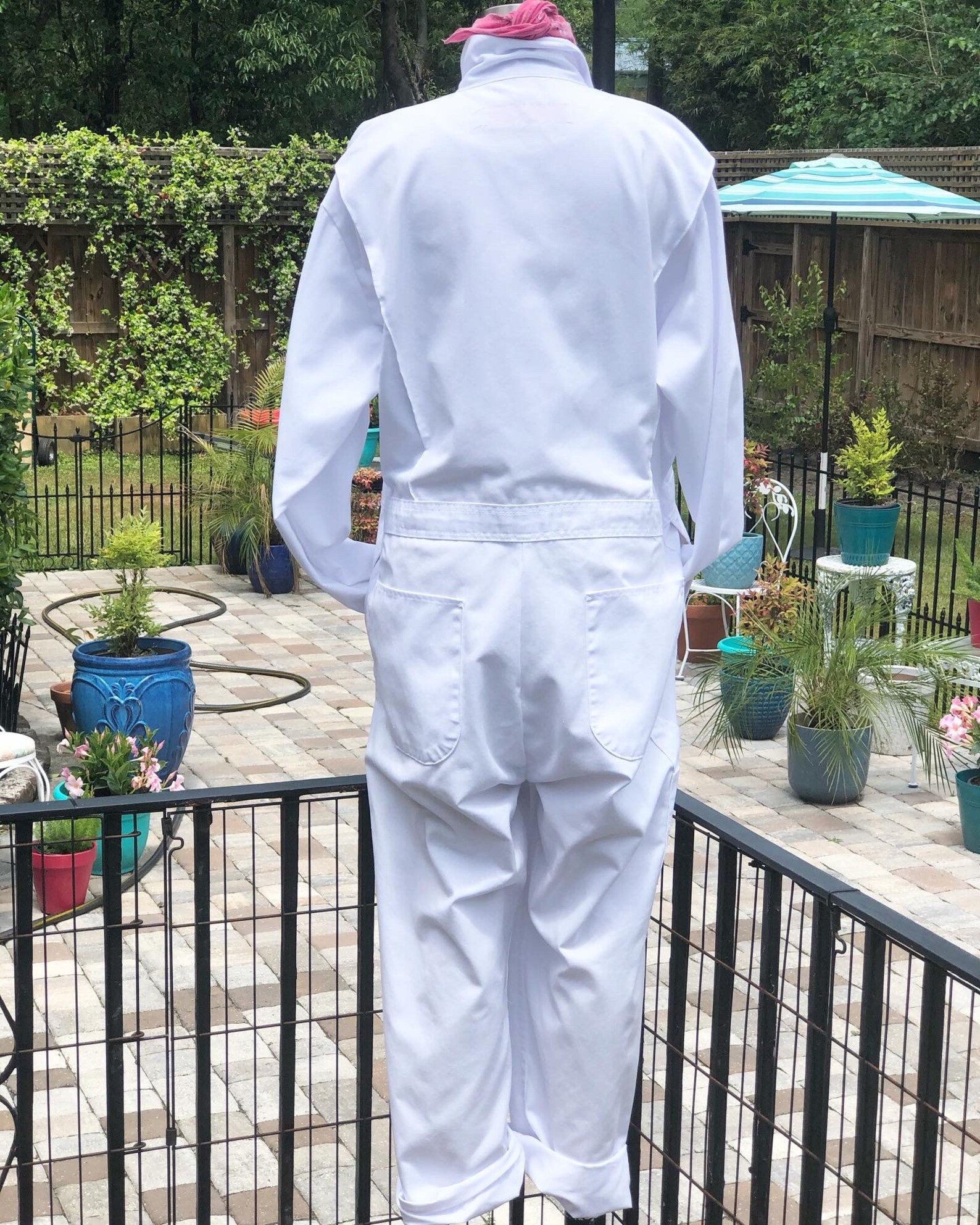 VINTAGE WHITE COVERALLS/xl coveralls/white boiler suit/utility Etsy