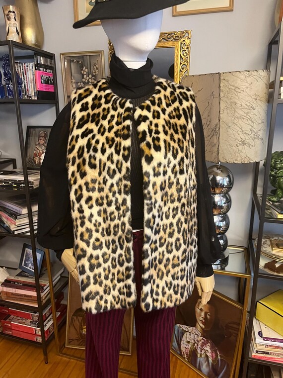 Y2K リバーシブル レオパードベスト archive ヒョウ柄 ヴィンテージ