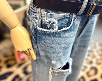 Free People Distressed Jeans