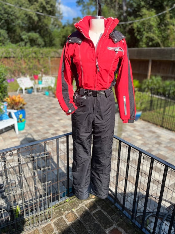 VINTAGE NILS Skisuit/red Black Ski Suit/padded Ski Suit/nylon Ski Suit/hooded  Ski Suit/ Nils Skiwear/vintage Ski Suit/fab208nyc/fab208 -  Canada