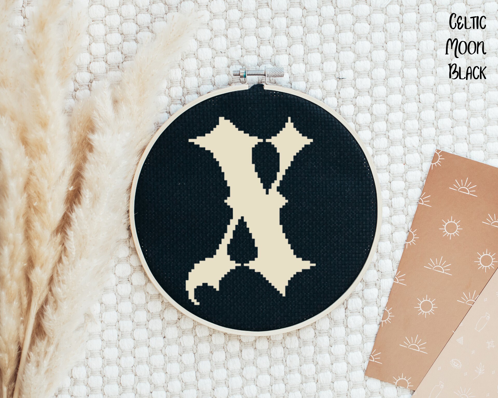 Letter X Cross Stitch Pattern Instant PDF Download Modern - Etsy