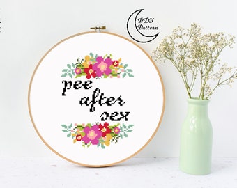 Pee After Sex Kreuzstichmuster - Subversiv (PDF)
