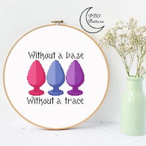 Patrón de punto de cruz para tapón anal, sin base ni traza (Descarga PDF)