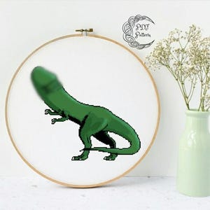 Dick Cross Stitch Pattern, Dicksaurus, Dick, Dinosaur, Penis, Rex, Mature, Digital Item, Modern, Cross Stitch, Pattern, NSFW (Digital Item)