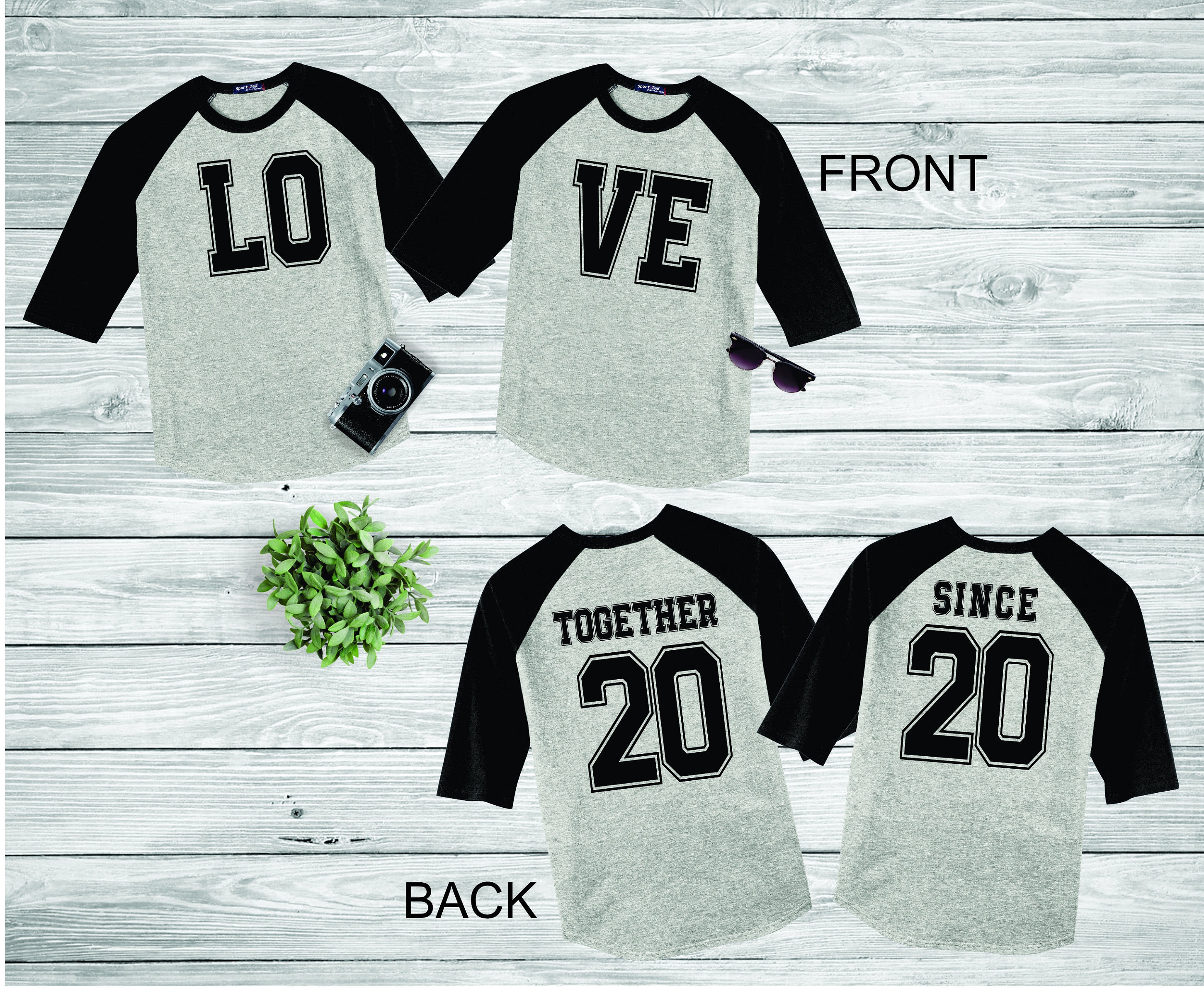 Camisetas beisboleras para parejas new arrivals