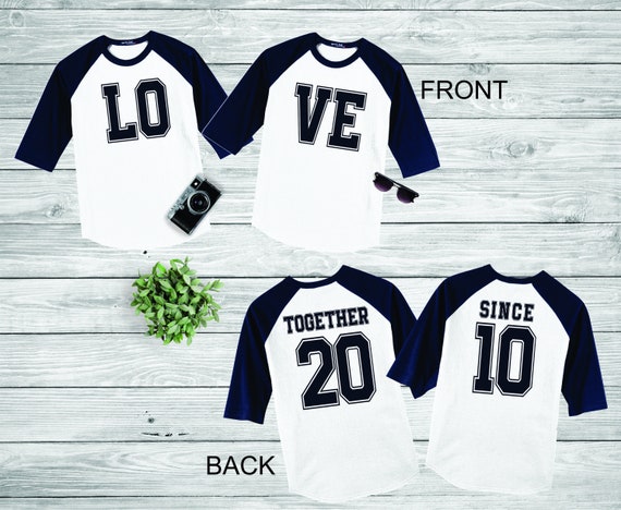 Camisas para parejas de beisbol sale