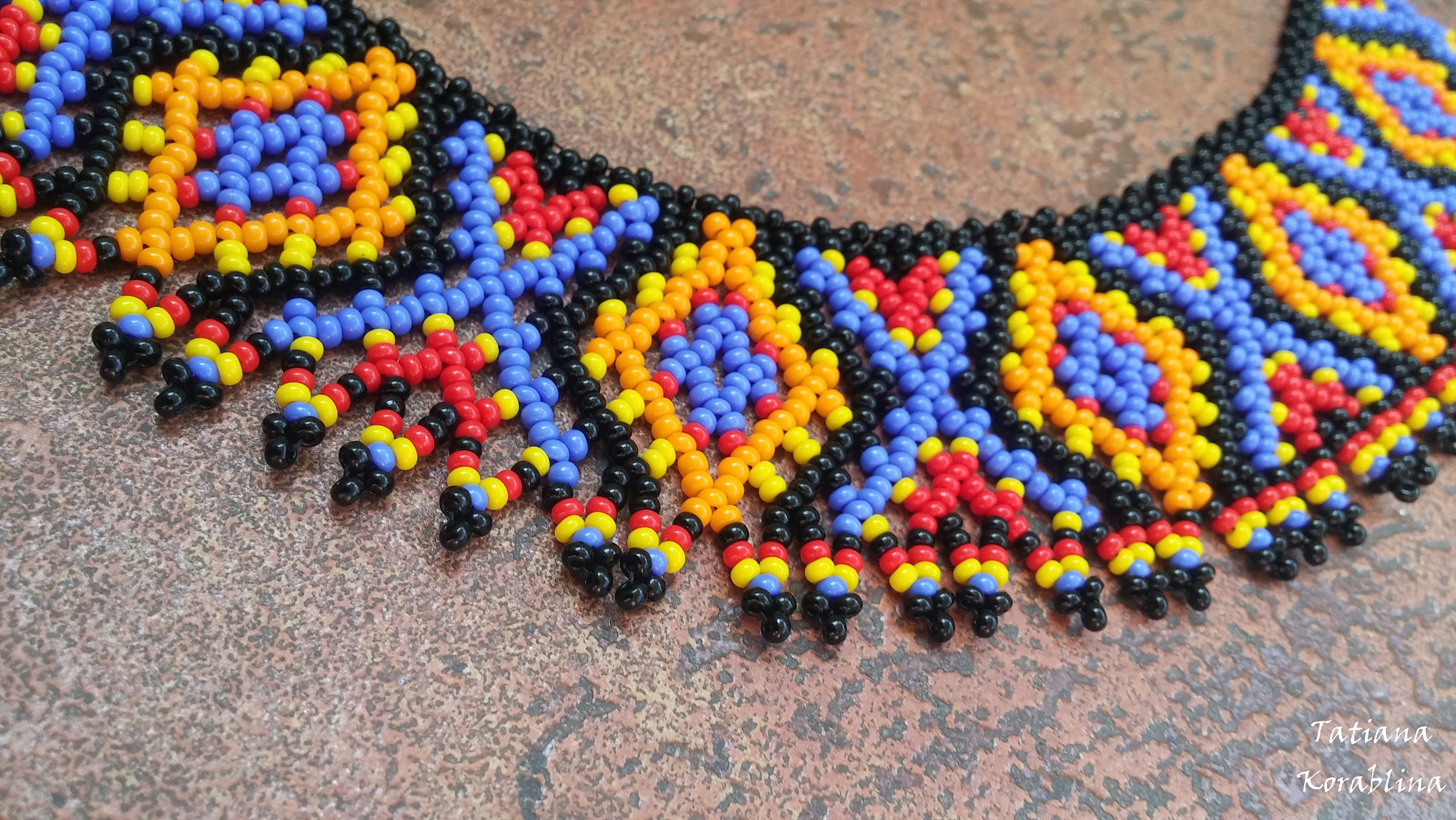 Handmade beaded collar necklace beaded collar necklace seed Etsy