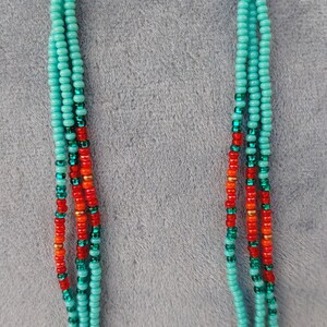 Long Native American Beaded Earrings Chandelier Boho Earring - Etsy