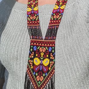 Gerdan Ukrainian Traditional Necklace Ethnic Necklace Long - Etsy
