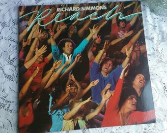 1982 Vintage Richard Simmons / Reach / Good Condition / Vinyl Record / Album / workout