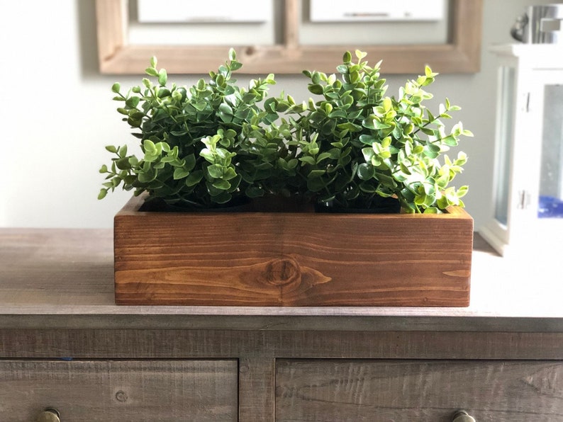 Modern Farmhouse planter box wedding decor. image 7