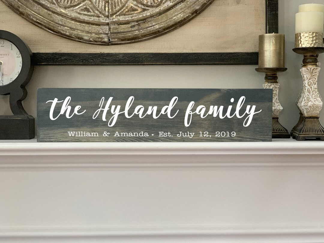 Personalized Wooden Decor, Custom Name Sign, Housewarming Gift ...