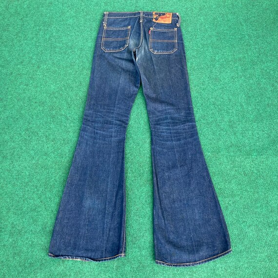 Vintage Big John Blue Denim Wide Flare 90s Sz 27 Bootcut