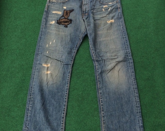 Fiberops Denim Jeans Hip Hop Pantalones Denim Talla 37 Pantalones Pantalones