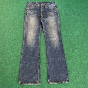 VTG Levis 517 Denim Bootcut Taille 32 - Jean bleu délavé