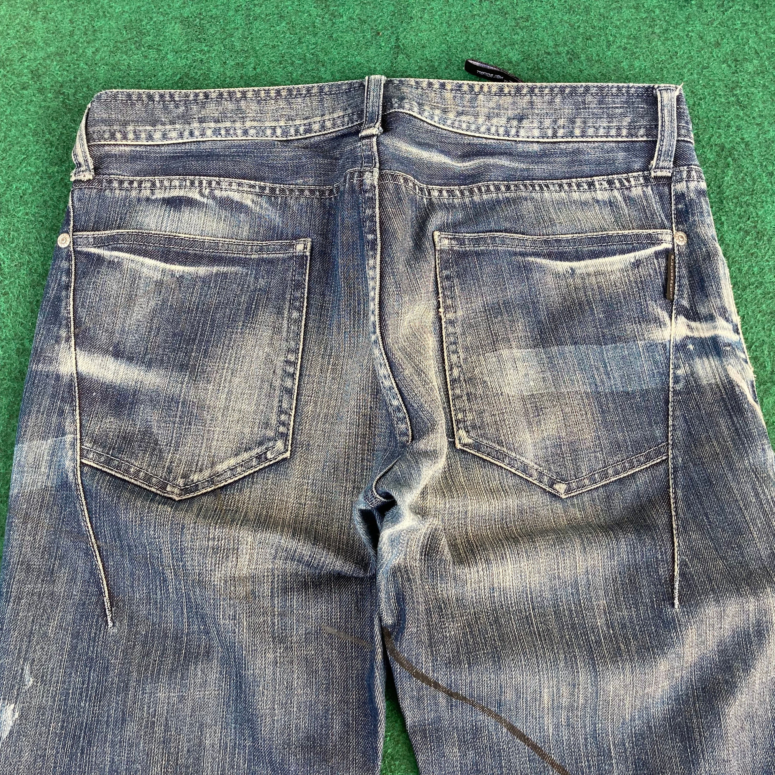 Japanese Brand Black Barrett Neil Barrett Sz 31 Mens Blue Jeans - Etsy