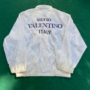Vintage Silvo Valentino Big Logo Sweater Streetwear 90s Jacket