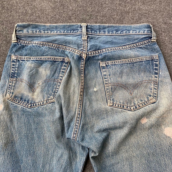 Vintage Levis Big E Redline Selvedge Denim 501 Bu… - image 9