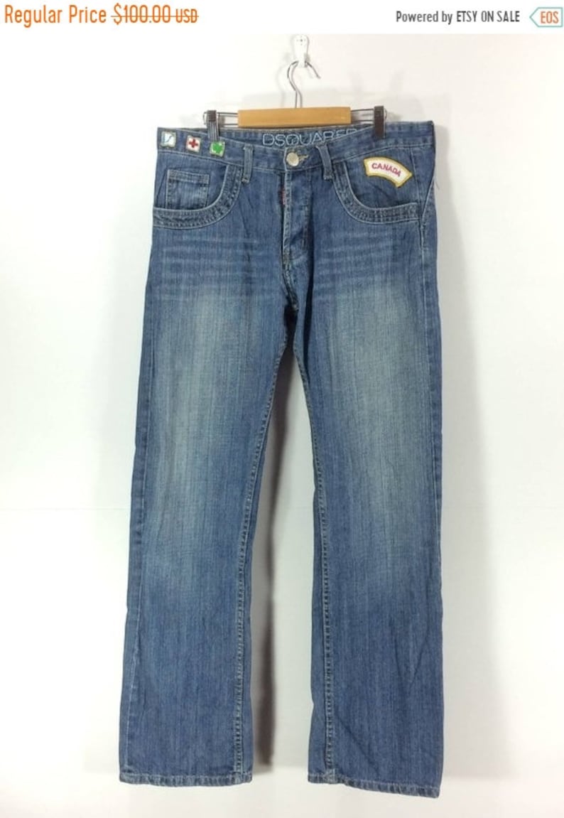 On SALE 30/% Rare DSQUARED 2 Jeans Denim Pants Zipper Jeans Pant Jeans