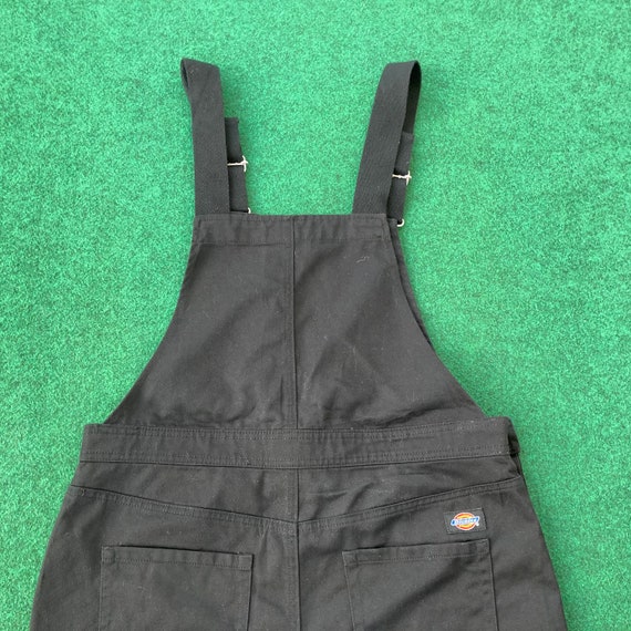 Rare Dickies Black Workwear Baggy Overall Pants Jeans Gem