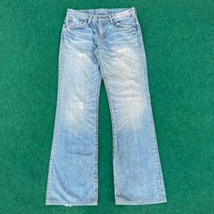vintage Levis 517 Denim Bootcut Sz 29 Déchiré Punk Grunge Jeans