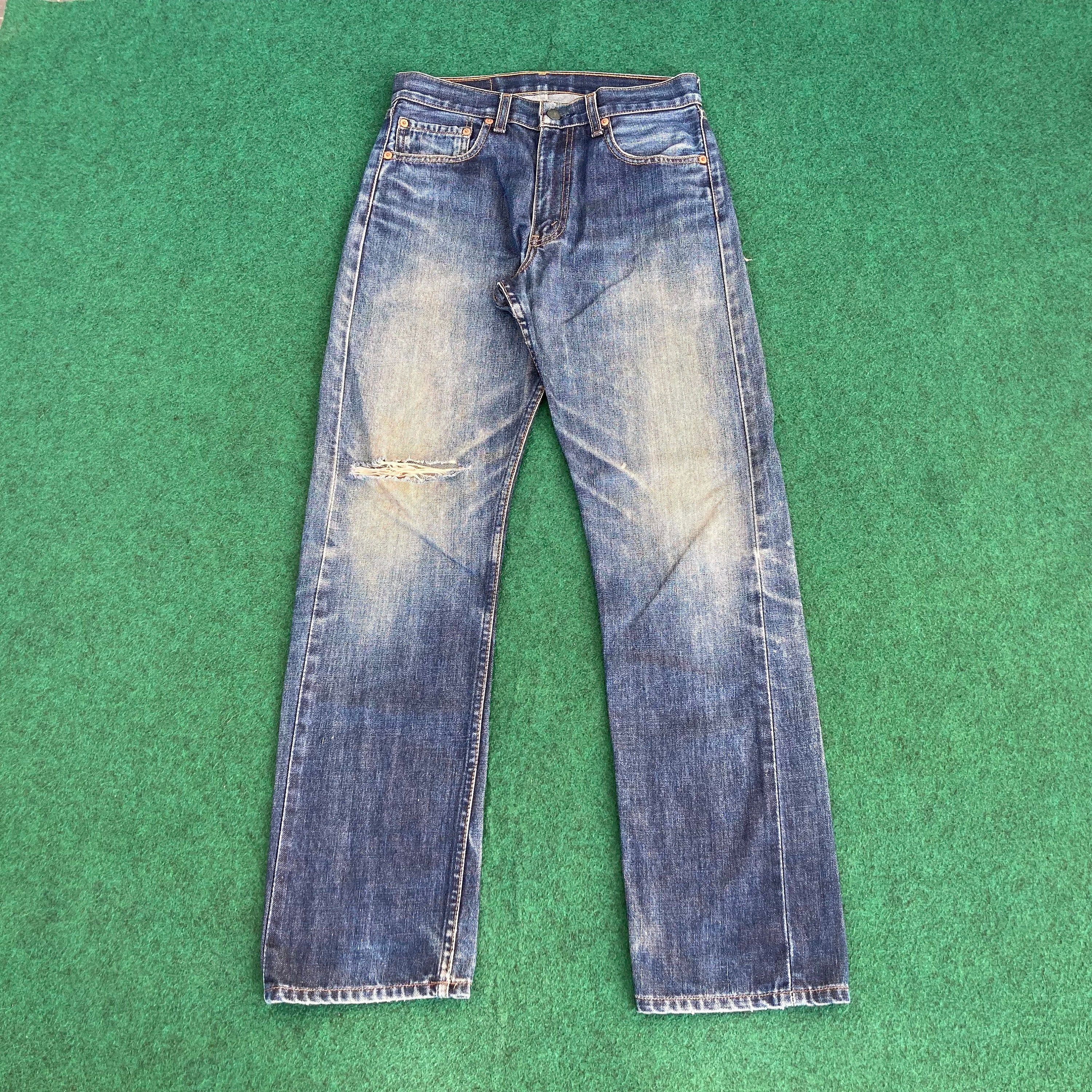 Vintage Levis 505 Distressed Ripped Sz 29 Grunge Jeans - Etsy