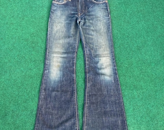 Size 29x31.5 Vtg Edwin 800SX Wide Flared Denim Bootcut Sz 29 Jeans