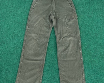 29x30 Vintage Begetex 1986 Belgian Military Trousers Zipper Opti Army Pants