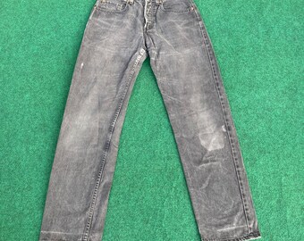 Vintage Levis 614 Distressed Ripped 27 Jeans 80s Punk Grunge
