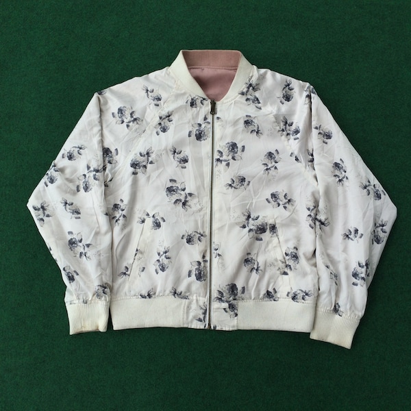 Rare Sukajan Reversible Two side Jacket Streetwear Hip Hop Jacket Style Sweater