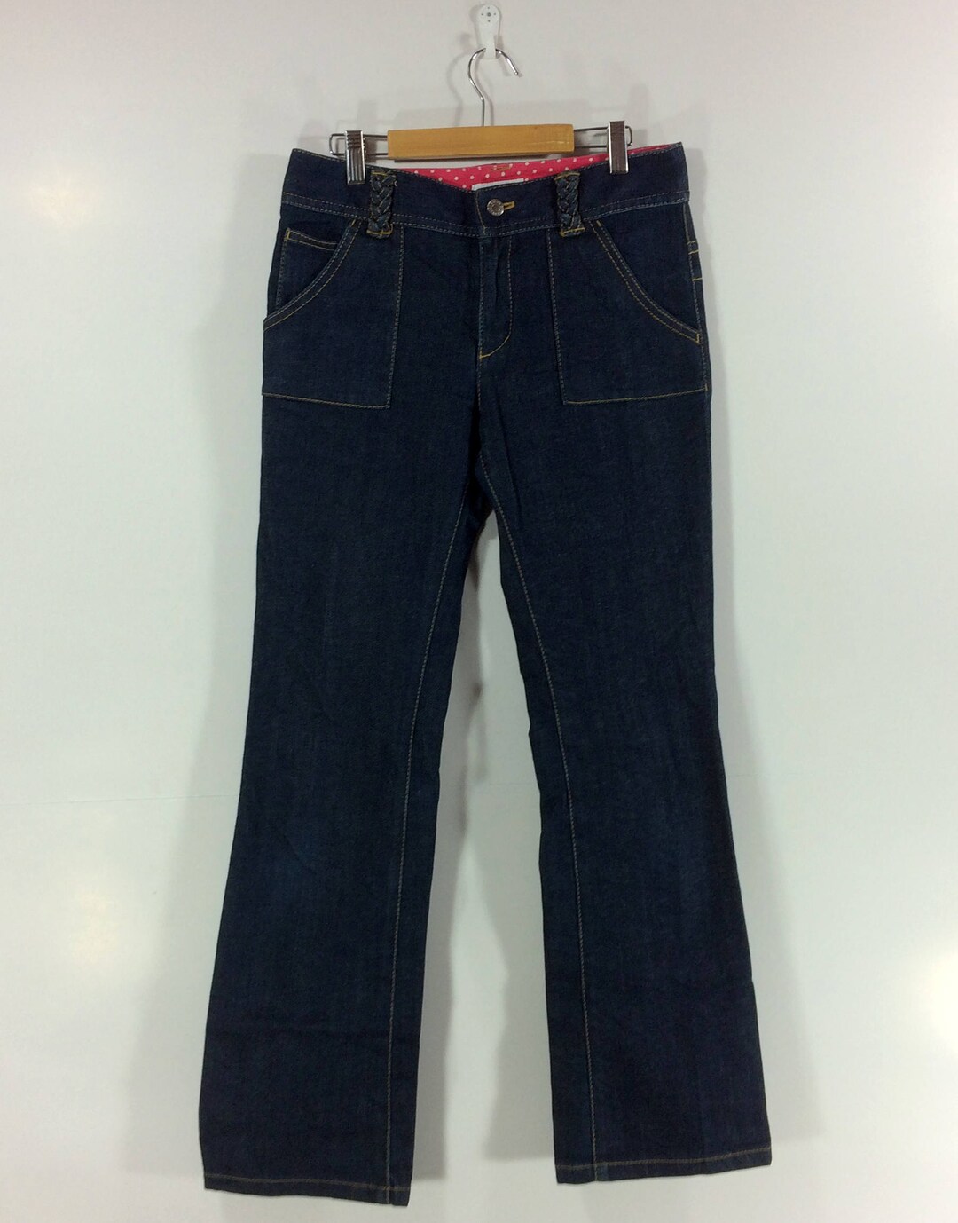 Jupe En Jeans Vintage SONIA RYKIEL Années 90 - Logo Brodé - Taille 40