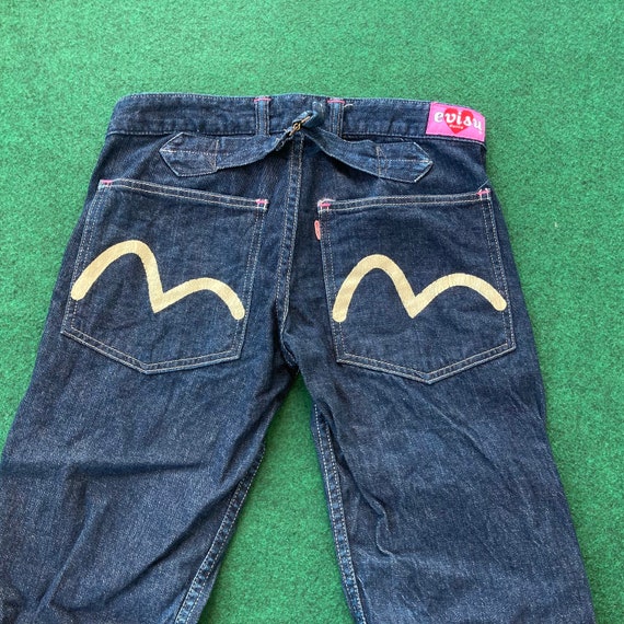 Vintage Evisu Donna Denim Blue Denim Women Jeans | Etsy Italia