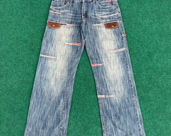 Pantalones vaqueros de marca japonesa Phoenix pantalones Sz 32 pantalones vaqueros