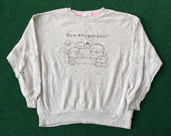 Seltenes Sumikkogurashi Japan Anime Cartoon Gr.L Sweatshirt