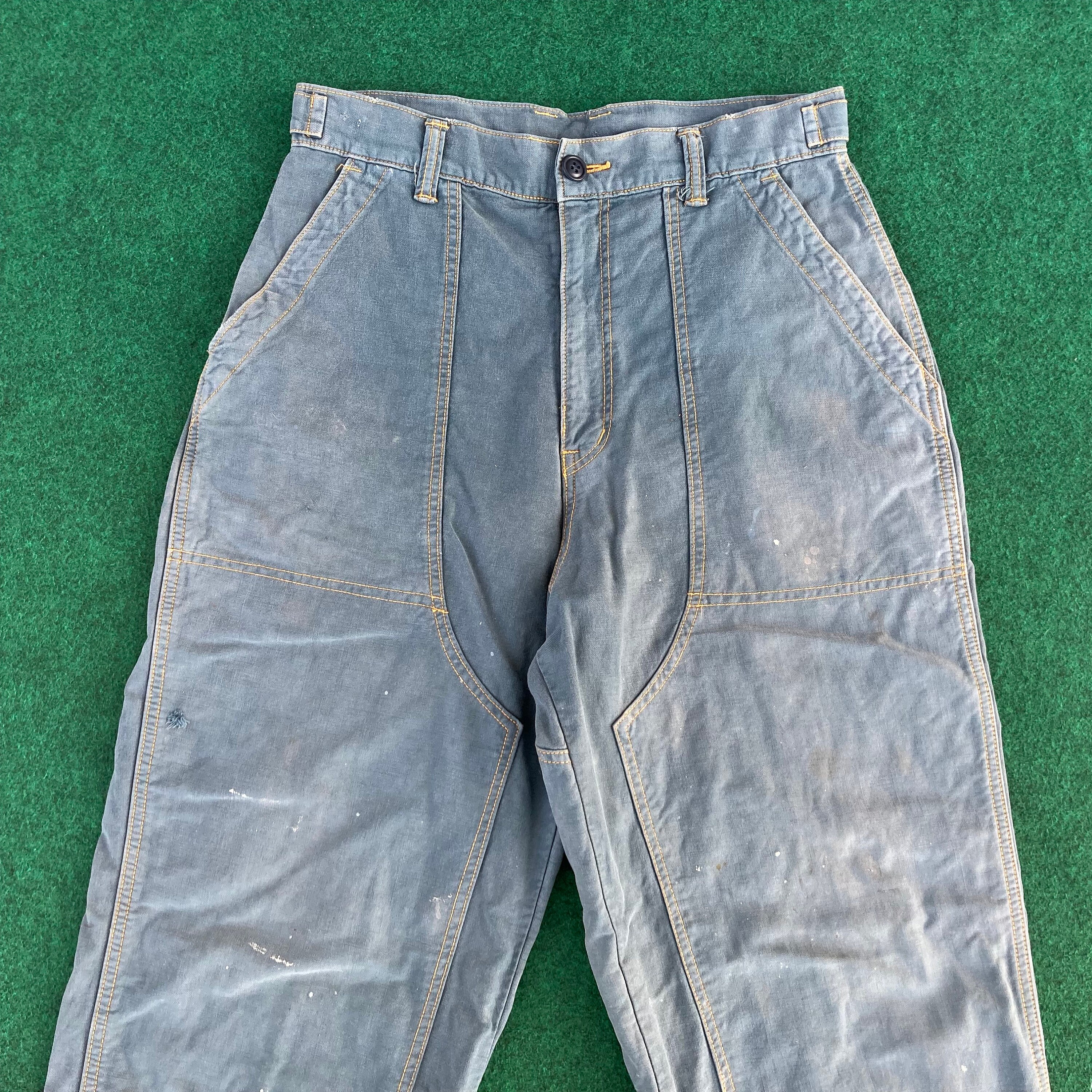 Vintage John Bull Japan Sz 30 Work Wear Pants Paint Zipper