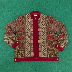 Vtg Baroque Swag Jacket Streetwear Hip Hop Sukajan Jacket Style Sweater