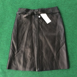 Rare Studio Modern Made In Italy leather Skirt Women Swag Hip Hop Style Streetwear Rare
