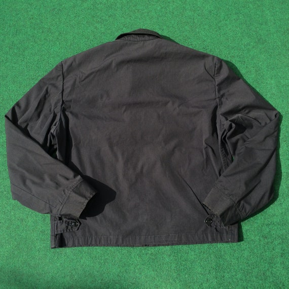 Vintage Creighton Stencil US NAVY Windbreaker USA Military Jacket  