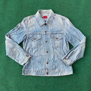 Vintage Levis Denim Button Fly Blue Denim Women Streetwear Jacket