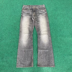 Jean Lee Riders vintage évasé en denim délavé taille 29
