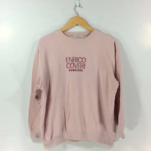 Vintage ENRICO COVERI BANDIERA Sweatshirt Designer Enrico Coveri Streetwear Casual Jumper Sweater Rare Sweatshirt