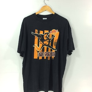 Vintage hard rock cafe rock and roll tripulação pescoço streetwear 90s 80s estilo hip hop camiseta