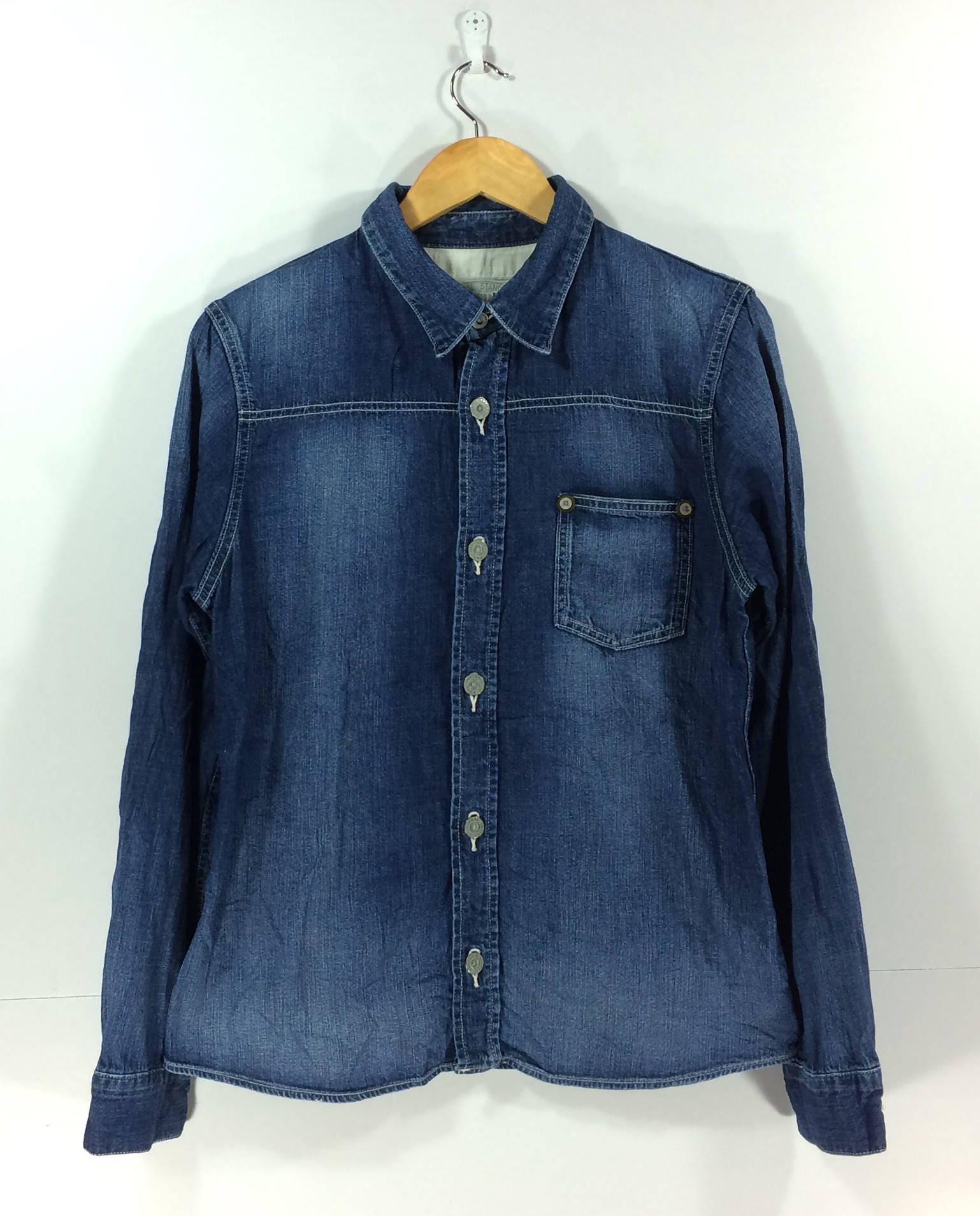 Journal Standard, Rare Journal Standard Denim Long sleeve vintage Jacket Work Wear Shirt